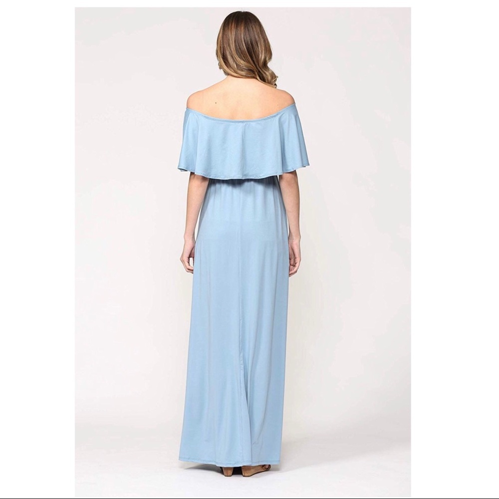 Off the shoulder maternity dress - Picture 2 of 3